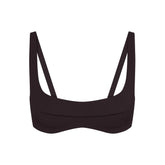 NikeSKIMS STUDIO STRETCH SEAM FRONT MICRO BRA | DARK ROAST