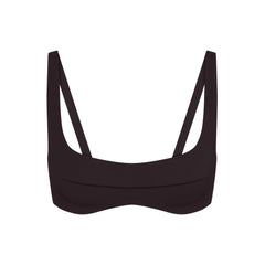 NikeSKIMS STUDIO STRETCH SEAM FRONT MICRO BRA | DARK ROAST