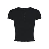 SKIMS SLEEP HENLEY AND FOLDOVER SHORT SET | ONYX