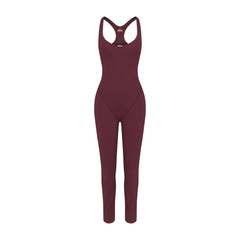 NikeSKIMS MATTE RACER LONG ONE PIECE | CURRANT
