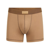 SKIMS COTTON MENS 3" BOXER BRIEF | RUSSET