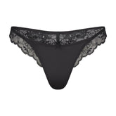 SKIMS LACE THONG | ONYX