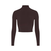 NikeSKIMS VINTAGE SEAMLESS MOCK NECK CROP TOP | PHOENIX