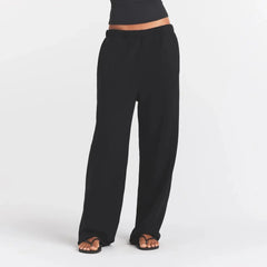 COTTON FLEECE CLASSIC STRAIGHT LEG PANT | ONYX