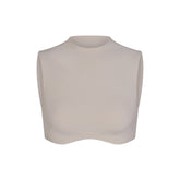 NikeSKIMS STUDIO STRETCH MOCK NECK BRA TOP | LINEN