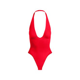 SEAMLESS SCULPT DEEP PLUNGE THONG BODYSUIT | RUBY