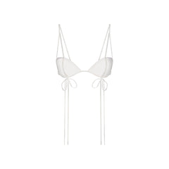 ULTRA FINE MESH BOW BRA | IVORY