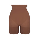 SHEER SEAMLESS HIGH-WAISTED MID THIGH SHORT | JASPER