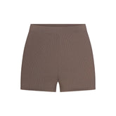 REFINED KNIT HIGH-WAISTED SHORT | AMETHYST