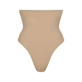 SEAMLESS SCULPT HIGH-WAISTED THONG | CLAY