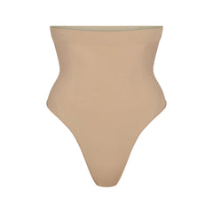 SEAMLESS SCULPT HIGH-WAISTED THONG | CLAY