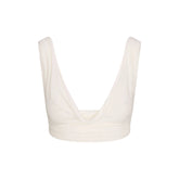 VETTESE X SKIMS SHEER MODAL DRAPED BRALETTE | ECRU