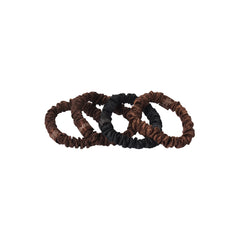 SLIP X SKIMS PURE SILK SKINNY SCRUNCHIES 4-PACK | DEEP