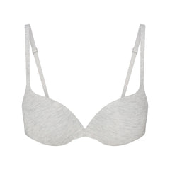 EVERYDAY COTTON ULTIMATE TEARDROP PUSH-UP BRA | LIGHT HEATHER GREY