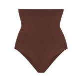 SEAMLESS SCULPT HIGH-WAISTED BRIEF | COCOA