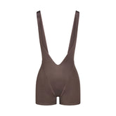 NikeSKIMS SATIN SHINE SUSPENDER 2.5" ONESIE | RESIN