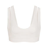 NikeSKIMS MATTE DOUBLE STRAP SCOOP BRA | IVORY