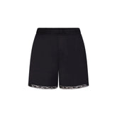 WOVEN SHINE LACE BOXER | ONYX