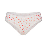 LIGHTWEIGHT COTTON POINTELLE LACE BRIEF | SNOW ARROWED HEARTS