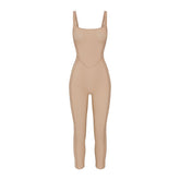 POWER MESH SHAPEWEAR CATSUIT | CLAY
