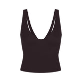 NikeSKIMS STUDIO STRETCH PLUNGE TANK | DARK ROAST