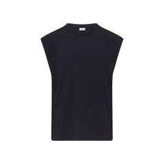 HEAVYWEIGHT COTTON MENS CROPPED MUSCLE TANK | OBSIDIAN