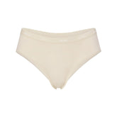 LIGHTWEIGHT COTTON LOGO PICOT HIPSTER | BUTTER TONAL