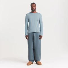 SKIMS COTTON MENS CLASSIC LONG SLEEVE T-SHIRT | SKY