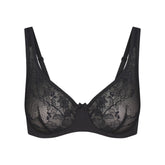SKIMS LACE UNLINED MINIMIZER BRA | ONYX