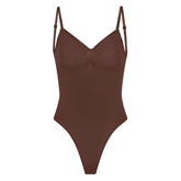 SEAMLESS SCULPT LOW BACK THONG BODYSUIT | COCOA
