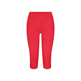 SMOOTH LAYERS HIGH-WAISTED CAPRI | CARMINE