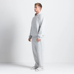 FLEECE LOUNGE MENS RELAXED HOODIE | LIGHT HEATHER GREY