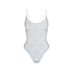 STRETCH LACE SCOOP NECK BODYSUIT | POWDER BLUE