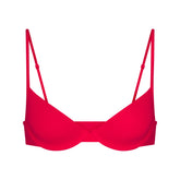 EVERYDAY COTTON UNLINED DEMI BRA | CARMINE
