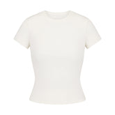 COTTON RIB T-SHIRT | MARBLE