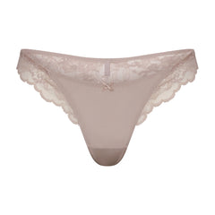 SKIMS LACE THONG | FAWN