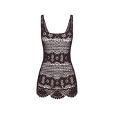 SWIM COVER-UPS CROCHET MINI TANK DRESS | PHOENIX