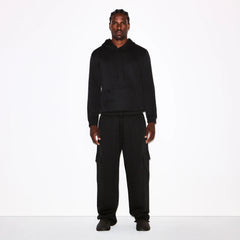 FLEECE LOUNGE MENS CLASSIC HOODIE | WASHED ONYX
