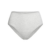 COTTON JERSEY FULL BRIEF | LIGHT HEATHER GREY