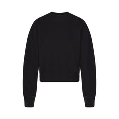 COTTON FLEECE CLASSIC CREWNECK | ONYX