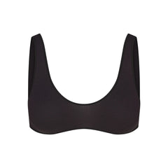 WOOL RIB BRALETTE | OBSIDIAN