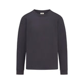 HEAVYWEIGHT COTTON MENS RELAXED LONG SLEEVE T-SHIRT | RAVEN