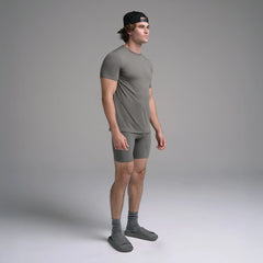 SKIMS FLEX MENS T-SHIRT | GUNMETAL