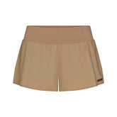 WOVEN COTTON FLUTTER SHORT | DESERT