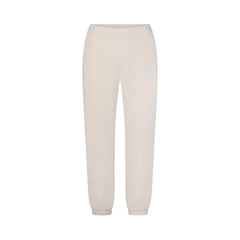 DRAPEY FRENCH TERRY CROPPED JOGGER | BUFF