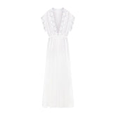 SKIMS ROMANCE LONG ROBE | IVORY