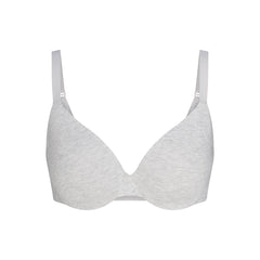 EVERYDAY COTTON FULL COVERAGE BRA | LIGHT HEATHER GREY
