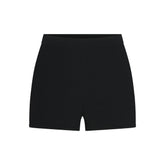 REFINED KNIT HIGH-WAISTED SHORT | OBSIDIAN
