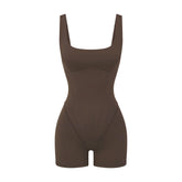 NikeSKIMS MATTE CORSET 2" ONE PIECE | DARK SEPIA