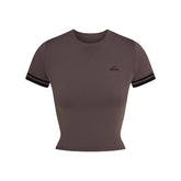 NikeSKIMS STRETCH KNIT CROPPED T-SHIRT | RESIN